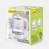 Elektrinis virdulys Maestro MR 052 BL — 1,7 l, 2200 W, permatomas baltas, 360° pagrindas, paslėptas kaitinimo elementas