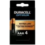 Duracell OPTIMUM AAA šarminės baterijos, pakuotėje 4 vnt. — ilgaamžė energija mažiems prietaisams