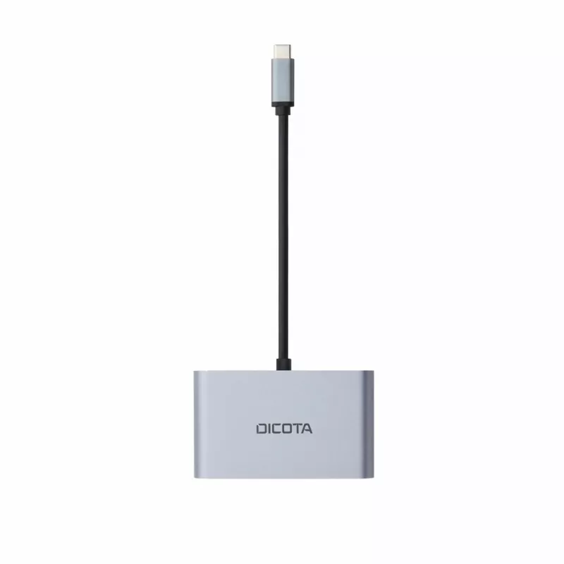DICOTA D32064 mobilių įrenginių dokų stotelė Planšetė/Telefonas/Nešiojamas kompiuteris Sidabrinė