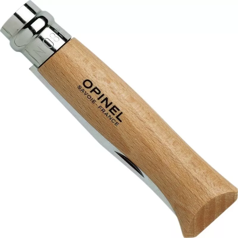 Sulankstomas kišeninis peilis Opinel Nr. 08 su alyvmedžio rankena, nerūdijančio plieno geležte, modelis 002020