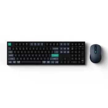 klaviatūra Keychron B36 + BM25 pilno dydžio 100% QWERTY Anglų, USB + RF belaidis + Bluetooth, žirkliniai jungikliai, juoda, pelė įtraukta