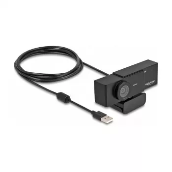 Internetinė kamera DeLOCK 96400 8 MP 3840 x 2160 pikselių USB 2.0 juoda