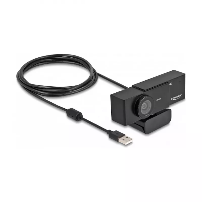 Internetinė kamera DeLOCK 96400 8 MP 3840 x 2160 pikselių USB 2.0 juoda