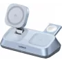 UGREEN MagFlow W711 3-in-1 magnetinė Qi2 25W belaidė stalinė įkrovimo stotelė, skirta iPhone, AirPods ir Apple Watch, sidabrinė