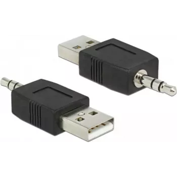 kabelis jungčių adapteris DeLOCK 66069 USB A 3.5 Juoda