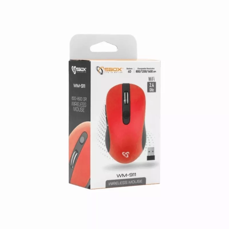 Sbox WM-911R raudonas