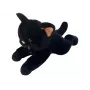 Plush toy cat Madej 55 cm — lying down pose, Juoda