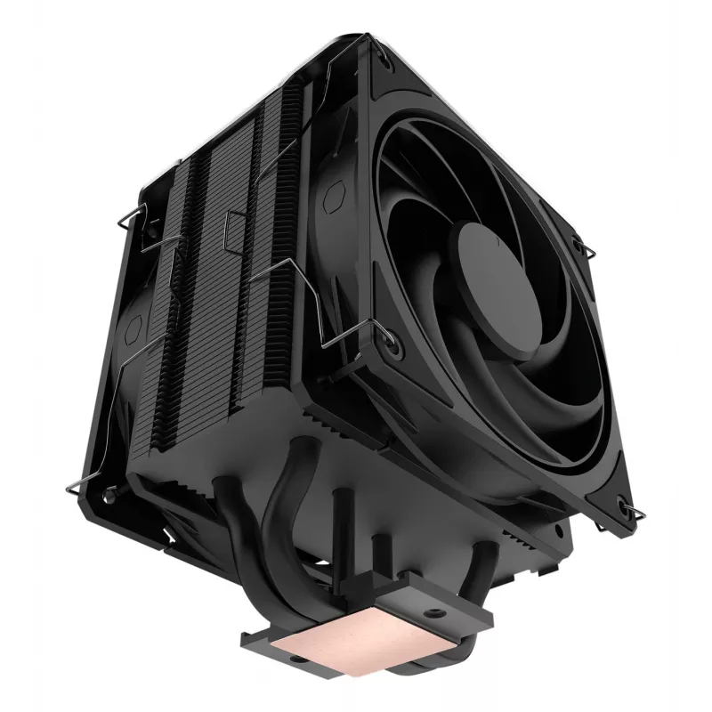 Procesoriaus oro aušintuvas Cooler Master V4 Alpha 3DHP, 120 mm ventiliatorius, LGA1700/AM5 suderinamas, juodas