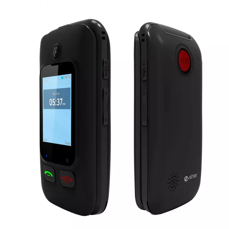 eSTAR Digni Flip 6.1 cm (2.4) 102 g Juodas, Raudonas senjorų telefonas