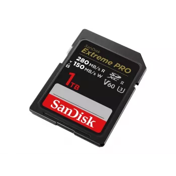 SanDisk Extreme Pro - Flash Memory Card - 1TB - Video Class V60 / UHS-II U3 / Class10 - SDXC UHS-II (SDSDXEP-1T00-GN4IN)