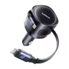 Automobilinis įkroviklis Baseus Enjoyment Max 90W su USB-C, Lightning ir USB-A prievadais