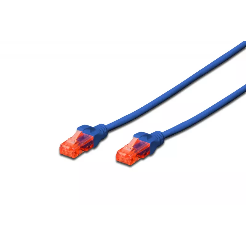 Tinklo kabelis Digitus CAT 6 U/UTP RJ-45 Cat6 0,25 m mėlynas