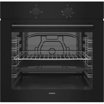 Įmontuojama elektrinė orkaitė MPM MPM-63-BO-28, juoda, 595×568×595 mm, 2,4 kW, A+