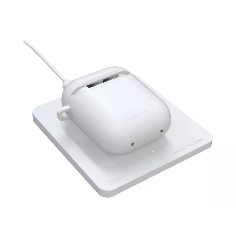 Laidinio įkrovimo stotelė Terratec ADD Base balta USB belaidis įkrovimas patalpoms