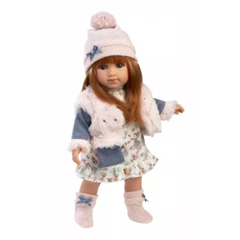 Lėlė Llorens Nicole 35 cm — realistiniai bruožai, minkštas kūnas, kūdikių lėlė