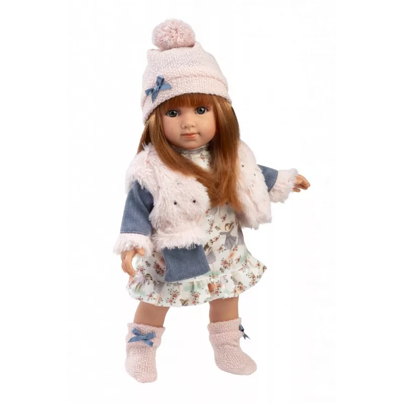 Lėlė Llorens Nicole 35 cm — realistiniai bruožai, minkštas kūnas, kūdikių lėlė