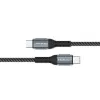 Qoltec laidas USB 2.0 Type C – USB 2.0 Type C 100W Qc 3.0 Pd 1m juodas