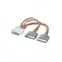 ROLINE Y formos adapterio laidas 4 kontaktų HDD / 2x SATA (11.03.1050)