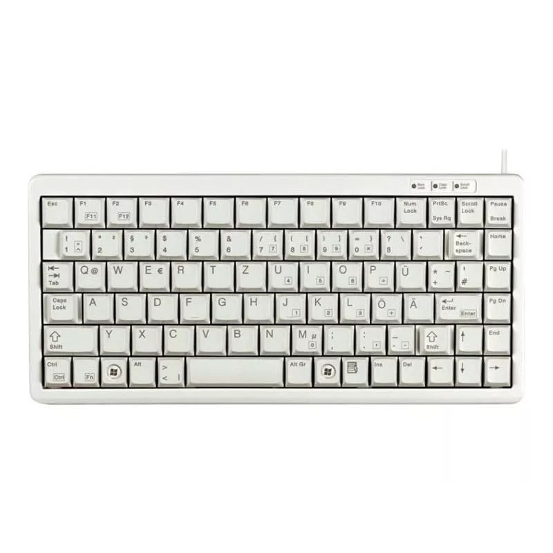 CHERRY Compact , Combo (USB + PS/2) klaviatūra Office USB + PS/2 QWERTY Pilka
