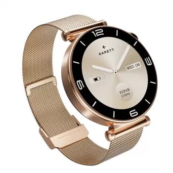 Išmanusis laikrodis Garett Rose Gold tinklelis