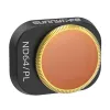 Filtrų rinkinys Sunnylife, skirtas DJI Mini 4 Pro — Neutralaus tankio ir poliarizacinis 4 lęšiai (ND8, ND16, ND32, ND64)