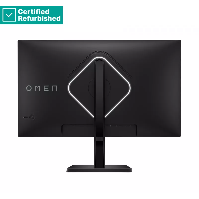 RENEW Sidabrinė OMEN by HP 27qs QHD žaidimų monitorius - 27 2560x1440 QHD 400-nit 240Hz AG, IPS, 2x HDMI/DisplayPort, 2x USB-A, garsiakalbiai, aukščio reguliavimas/pakreipimas/pasukimas, 1 metai