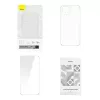 „Baseus Crystal“ serijos magnetinis dėklas „iPhone 14 Plus“ ir grūdintas stiklas
