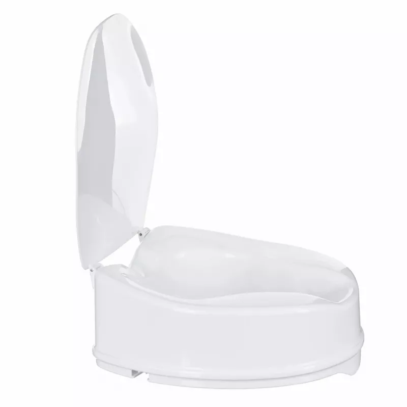 Pakeliamo tualeto sėdynės priedas ActionMed NT15AM — prailginimas, 15 cm aukštis, polipropilenas, užrakinamas, maks. apkrova 180 kg, vidinė anga 210×268 mm, plotis 360 mm