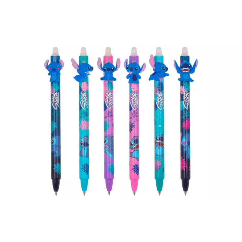 Ištraukiamas trinamas rašiklis Cool Pack Disney Stitch 54908PTR, gelio rašalas, ištraukiamas antgalis