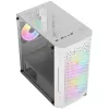 ATX AEROCOOL TRINITY MINI FRGB MICRO MINI TOWER KORPUSAS SU STIKLO PANELE (BALTAS)