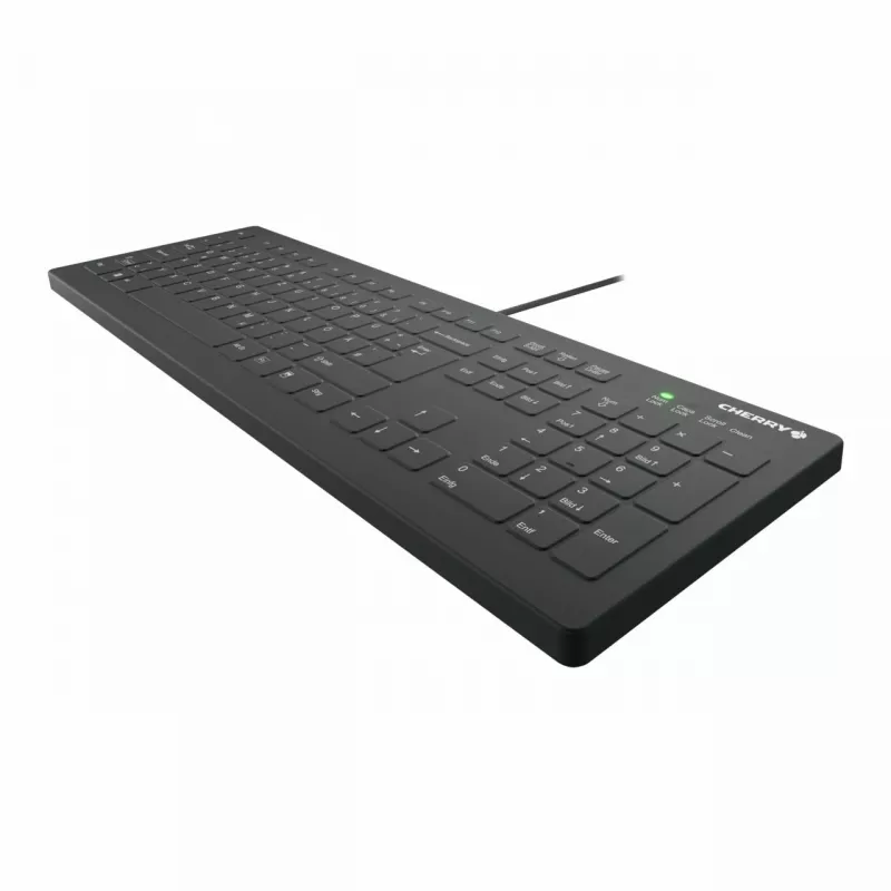 Klaviatūra CHERRY AK-C8112 Medical USB QWERTZ vokiška juoda balta pilno dydžio