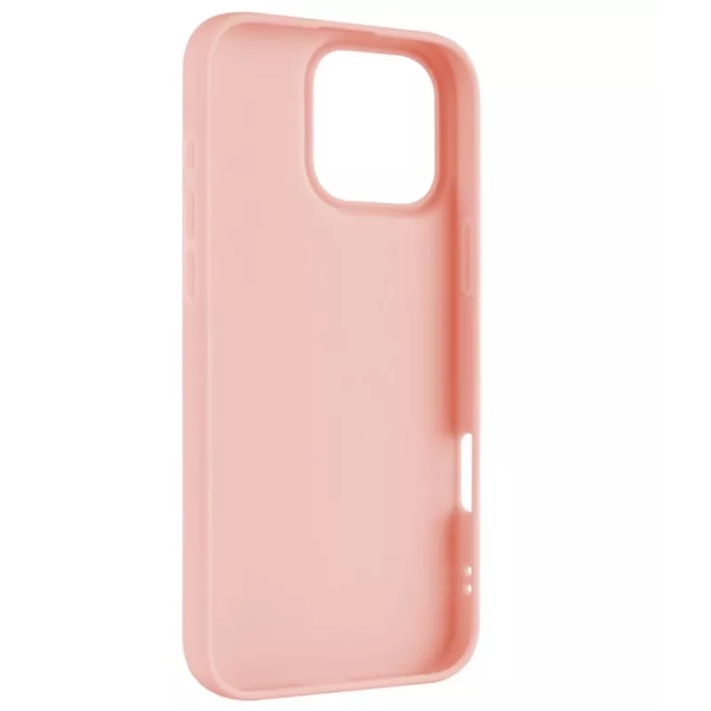Apsauginis galinis dėklas FIXED, skirtas Apple iPhone 16 Pro Max, gumuota apdaila, rožinis