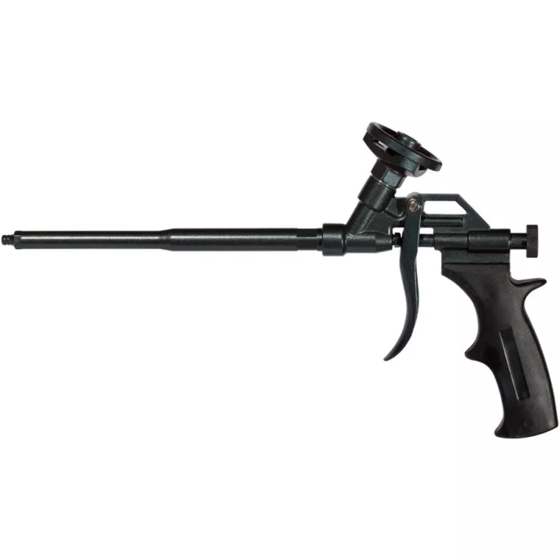 FISCHER metalinis putų pistoletas PUPM 4 Juoda su 4x PUP S 750 B2 pistoleto putomis — metalinės konstrukcijos pistoleto rinkinys