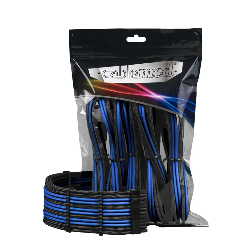 CableMod CableMod PRO ModMesh 12VHPWR kabelio ilgintuvo rinkinys juodas/mėlynas — 12VHPWR GPU maitinimo ilgintuvas