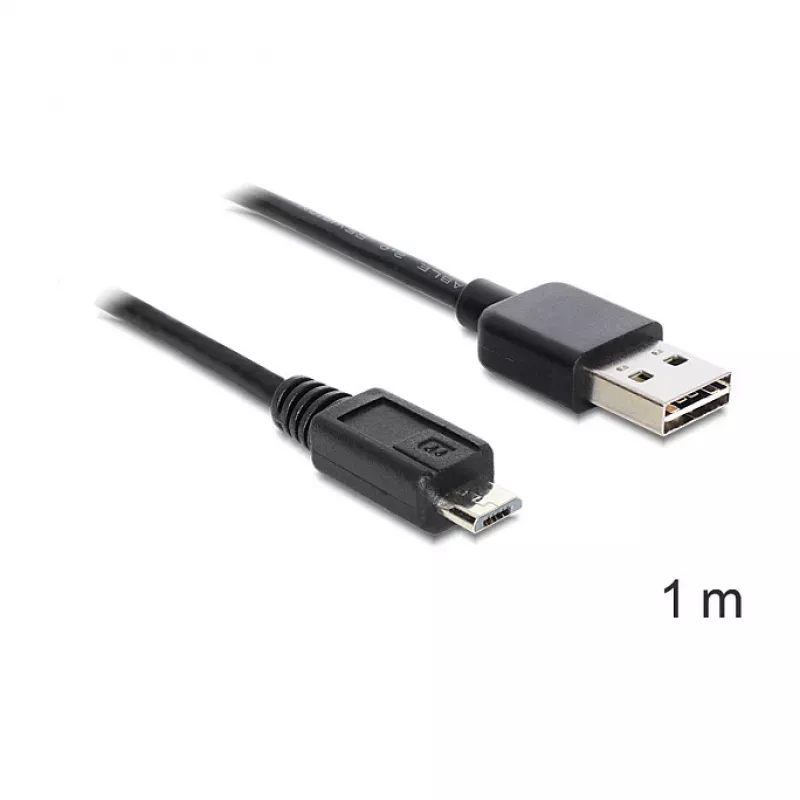USB laidas DELOCK EASY-USB 2.0-A į USB 2.0 micro-B 1 m