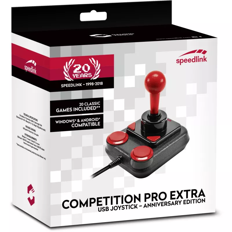 Joystick SPEEDLINK Competition Pro Extra Juoda Red