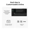 Mechaninė klaviatūra Keychron V3 Ultra 8K — laidinė ir Bluetooth, QWERTY išdėstymas, RGB LED, juoda