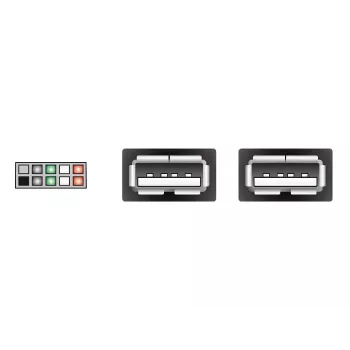 Vidinis USB laidas DeLOCK 83292 0,2 m, lizdas–lizdas