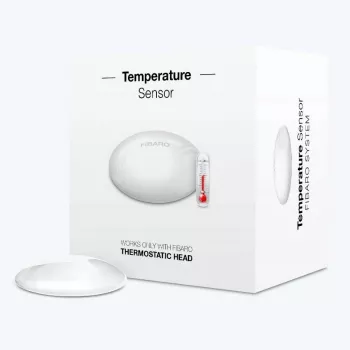 Temperatūros jutiklis Fibaro FGBRS-001 laisvai pastatomas belaidis — vidaus, 2400 MHz, CR2032, tikslumas ±0,5°C