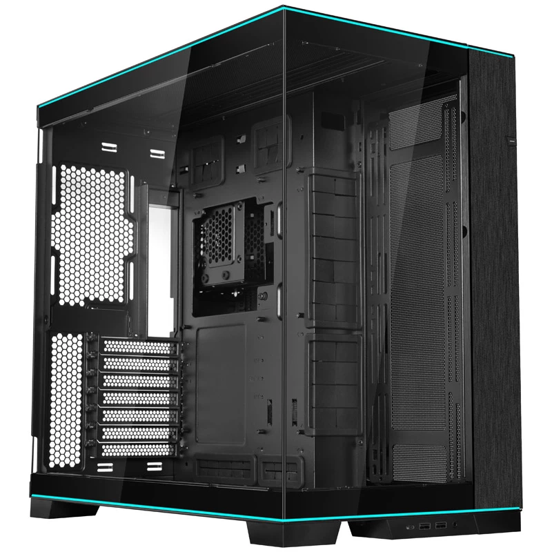 Lian Li O11DERGBX O11D EVO PC dėklas stiklinis MIDI bokštas juodas RGB grūdintas stiklas