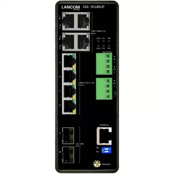 Valdomas LANCOM IGS-3510XUP 3 lygmens komutatorius, 8x 2,5G RJ-45 prievadai, 10G palaikymas, PoE, 68 Gbit/s perjungimas