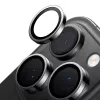 Kameros stiklo apsauga Torras, skirta iPhone 16 Pro Max — Lensguard, juoda