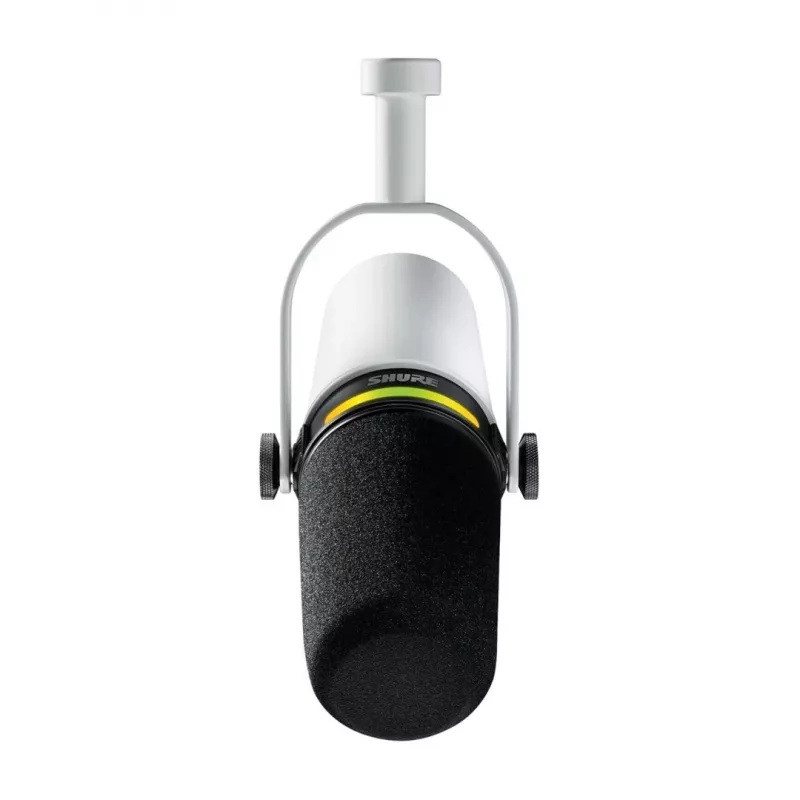 Shure MV7+-W - pulto/vokalo mikrofonas su XLR/USB-C jungtimi, baltas