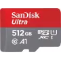 SanDisk microSDHC Ultra 512GB (UHS-1/Cl.10/100MB/s) + adapteris, planšetė (00215485)