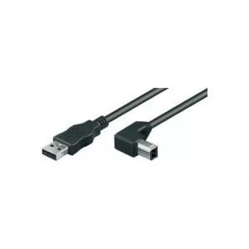 Wentronic Goobay USB 2.0 Hi-Speed kabelis, juodas, 2 m - USB 2.0 kištukas (A tipas) > USB 2.0 kištukas (B tipas) (50856)