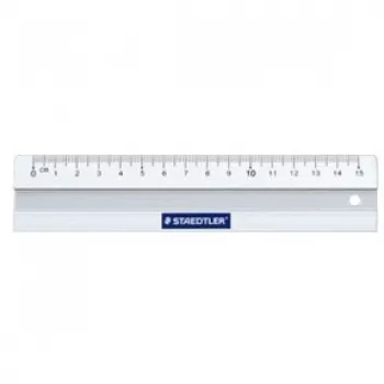 Stalinė liniuotė Staedtler Mars 563 150 mm aliuminio balta