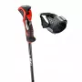 Slidinėjimo lazdos Leki 3D AIRFOIL juoda/raudona 120 cm