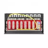 Patch panel DELOCK Mini Desktop RJ45 8 prievadų Cat.6A ekranuotas juodas stalui, sienai ar DIN bėgiui