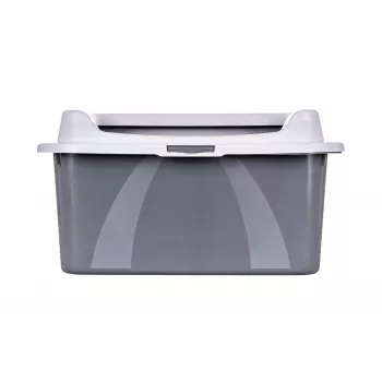 Kačių tualetas DIAMENTIQ Bonita pilkas plastikinis 571×392×209 mm, 1 kg