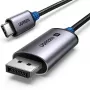 USB-C į DisplayPort laidas UGREEN 1 m — USB-C (kištukas) į DisplayPort (kištukas), tiesios jungtys, juodas